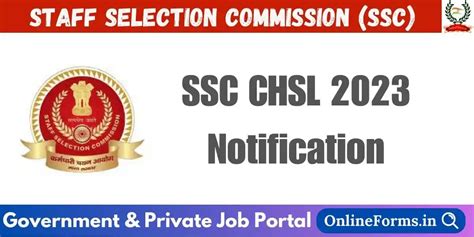 ssc chsl last date to apply 2023 result